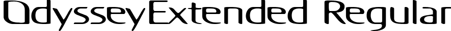 OdysseyExtended Regular font - odysseyextended.ttf