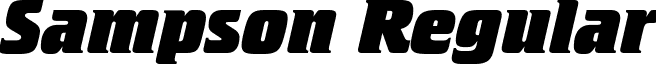 Sampson Regular font - sampson.ttf