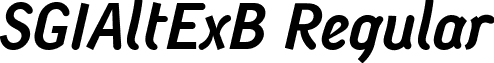 SGIAltExB Regular font - sgialtexbitalic.ttf