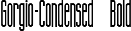 Gorgio-Condensed Bold font - gorgio-condensedbold.ttf