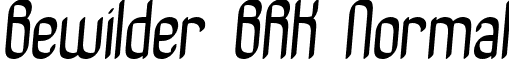 Bewilder BRK Normal font - bewilder.ttf