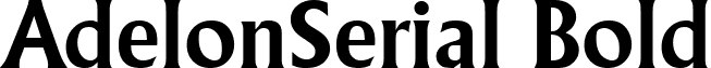 AdelonSerial Bold font - adelonserial-bold.ttf