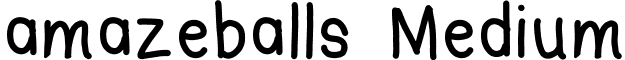 amazeballs Medium font - 2-94288.ttf