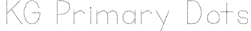 KG Primary Dots font - KGPrimaryDots.ttf