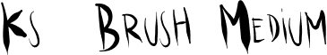 Ks. Brush Medium font - ksbrush.ttf