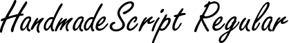 HandmadeScript Regular font - handmadescriptregular.ttf