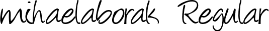 mihaelaborak Regular font - MIHAELAB.TTF