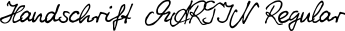 Handschrift MARTIN Regular font - HSMARTIN.ttf