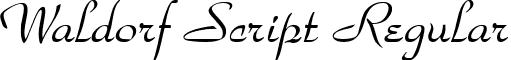 Waldorf Script Regular font - waldorfscript.ttf