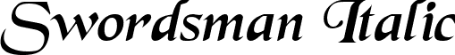 Swordsman Italic font - swordsmanitalic.ttf