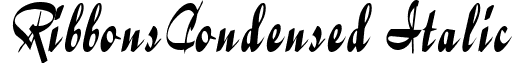 RibbonsCondensed Italic font - ribbonscondenseditalic.ttf