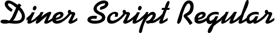 Diner Script Regular font - dinerscript.ttf