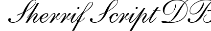 Sherrif Script DB font - sherrifscriptdb.ttf