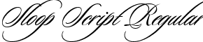 Sloop Script Regular font - sloopscript.ttf