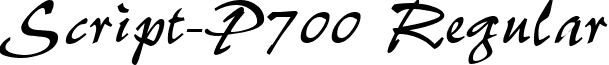 Script-P700 Regular font - script-p700-regular.ttf