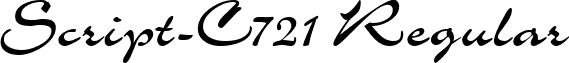 Script-C721 Regular font - script-c721-regular.ttf