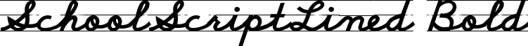 SchoolScriptLined Bold font - schoolscriptlined-bold.ttf