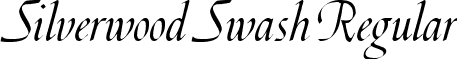 Silverwood Swash Regular font - silverwoodswash.ttf