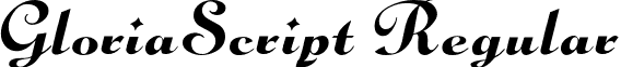 GloriaScript Regular font - GloriaScript-Regular.otf