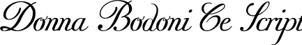 Donna Bodoni Ce Script font - donnabodonicescriptpdf.ttf