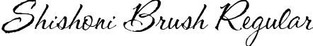 Shishoni Brush Regular font - shishonibrush.ttf