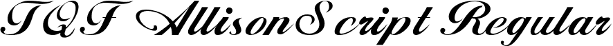 TQF AllisonScript Regular font - tqf_allisonscript.ttf