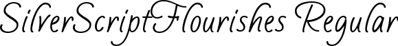 SilverScriptFlourishes Regular font - silverscriptflourishes-regular.ttf