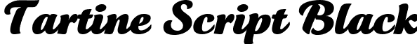 Tartine Script Black font - tartinescriptblack.ttf