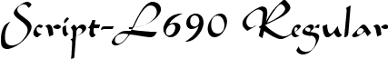 Script-L690 Regular font - script-l690-regular.ttf