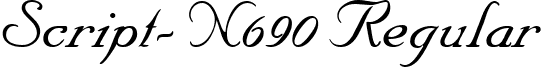 Script-N690 Regular font - script-n690-regular.ttf