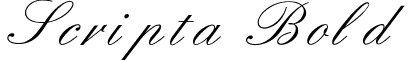 Scripta Bold font - scriptabold.ttf