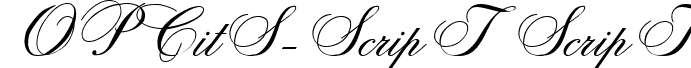 OPCitS-ScripT ScripT font - opcitsscript.ttf