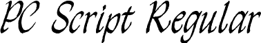 PC Script Regular font - pcscript.ttf