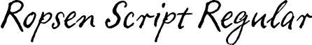 Ropsen Script Regular font - ropsenscriptregular.ttf