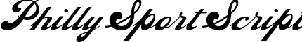 Philly Sport Script font - phillysportscript.ttf