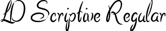 LD Scriptive Regular font - ldscriptive.ttf