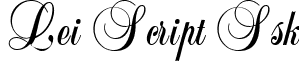 Lei Script Ssk font - leiscriptssk.ttf