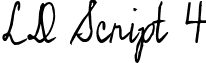 LD Script 4 font - ldscript4.ttf