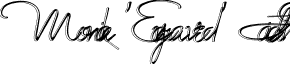 Monika 'Engraved' Italic font - monika'engraved'italic.ttf