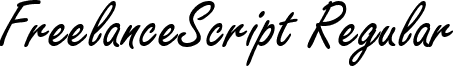 FreelanceScript Regular font - freelancescriptregular.ttf