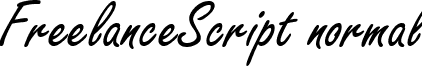 FreelanceScript normal font - freelscr.ttf