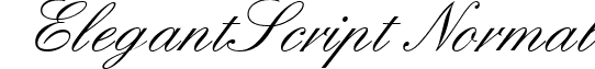 ElegantScript Normal font - elegantscript.ttf