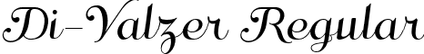 Di-Valzer Regular font - di-valzerscript.ttf