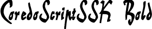 CoredoScriptSSK Bold font - coredoscriptsskbold.ttf