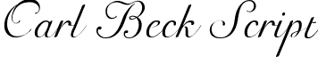 Carl Beck Script font - carlbeckscript.ttf