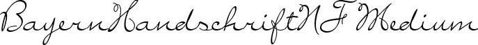 BayernHandschriftNF Medium font - bayernhandschriftnf.ttf