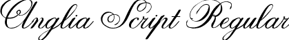 Anglia Script Regular font - angliascript.ttf