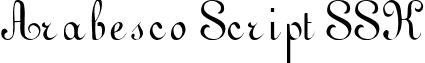 Arabesco Script SSK font - arabescoscriptssk.ttf