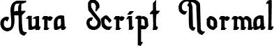 Aura Script Normal font - aurascript.ttf