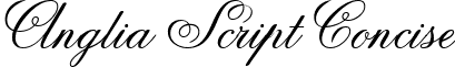 Anglia Script Concise font - angliascriptconcise.ttf